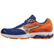 Chaussures Running Mizuno Wave Catalyst 2 Bleu / Orange Homme