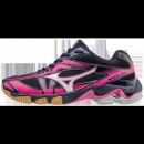 Chaussures Volley Mizuno Wave Bolt 6 Gris / Noir / Rose Femme