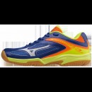 Chaussures Volley Mizuno Wave Lightning Z3 JR Blanc / Bleu / Jaune / Orange Femme