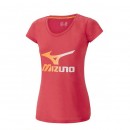 Mizuno T-shirt Big Logo Rose Outdoor Femme