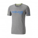 Mizuno T-shirt Heritage Bleu / Gris Running/Training Homme