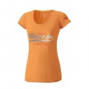 Mizuno T-shirt Heritage Orange Outdoor Femme