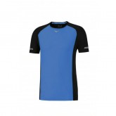 Mizuno T-shirt Premium Aero Bleu / Noir Running  Homme