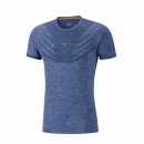 Mizuno T-shirt Tubular Helix Bleu Running/Training Homme