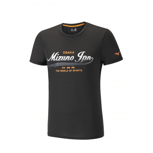 Mizuno T-shirt Heritage Noir Running/Training Homme
