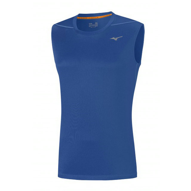 Mizuno T-shirt sans manches Core Bleu Running/Training Homme